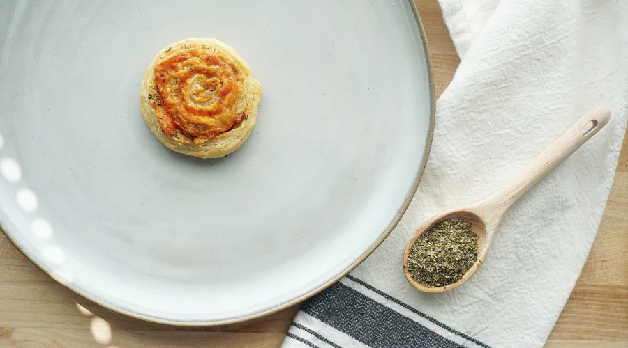 Italian Seasoning Cheese & Ham Pinwheels